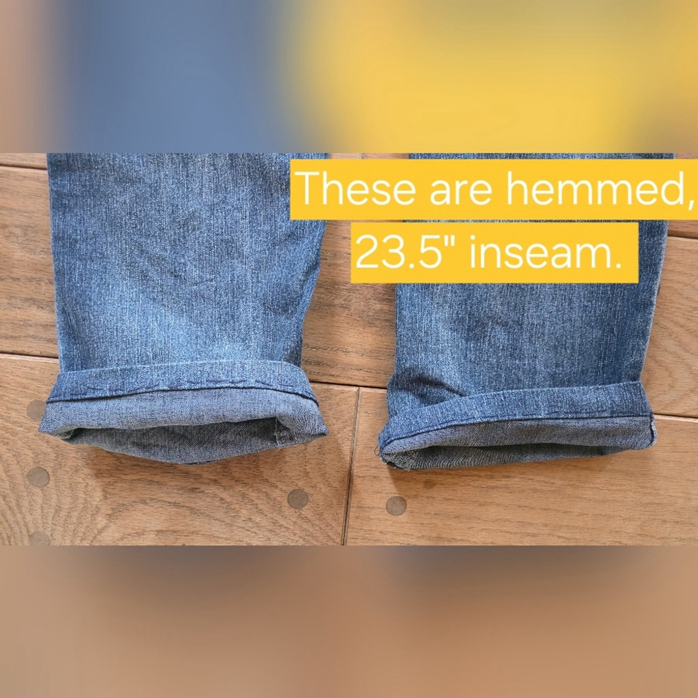 Wallflower Blue Denim Bootcut Jeans Hemmed - Picture 7 of 7